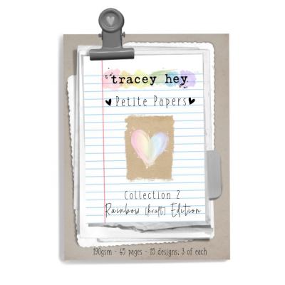 Tracey Hey Petite Papers Collection - Rainbow Kraft Edition